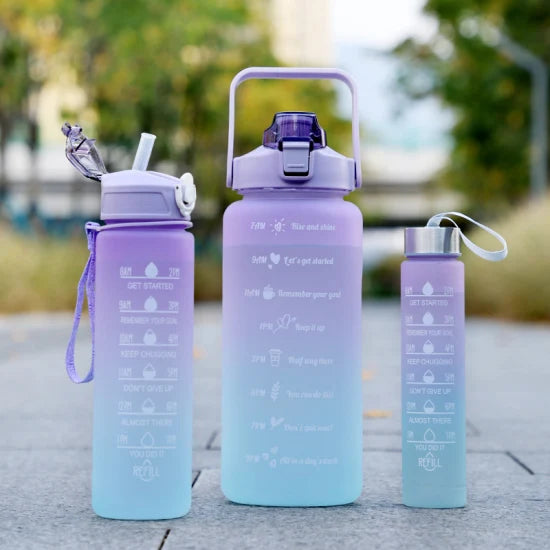 Motivational Time Marker Bottles: Ideal for Fitness and Outdoors.